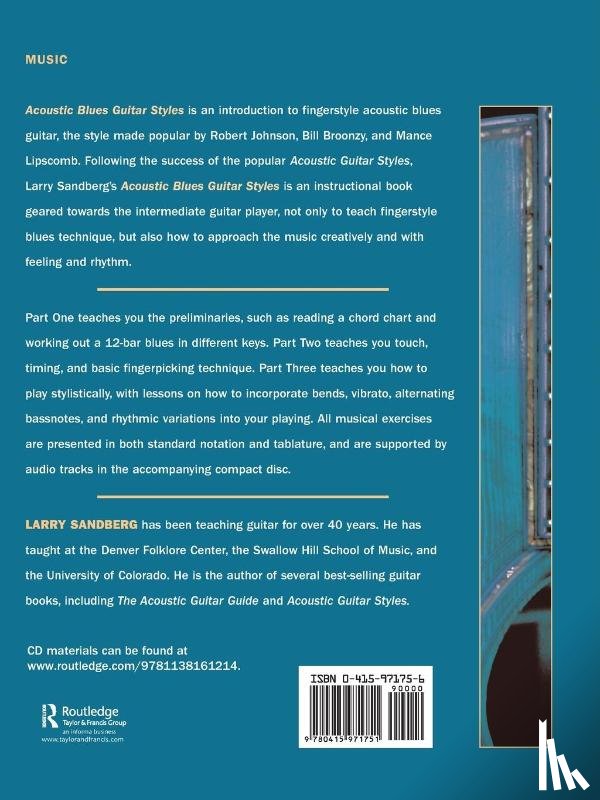 Sandberg, Larry - Acoustic Blues Guitar Styles