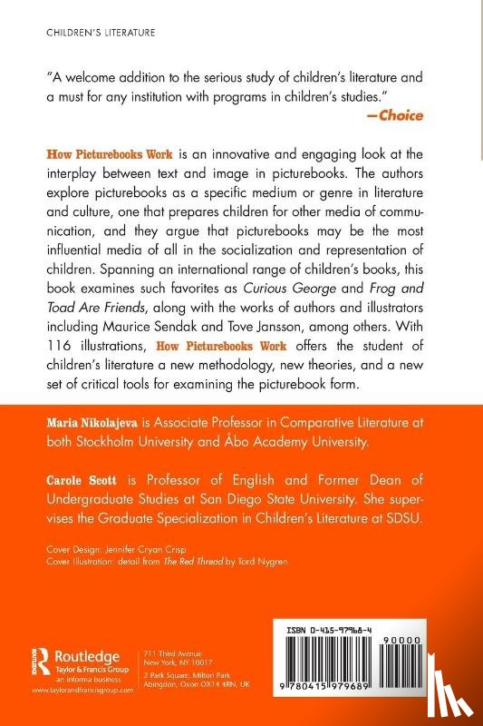 Nikolajeva, Maria (Stockholm University, Scott, Carole (San Diego State University - How Picturebooks Work