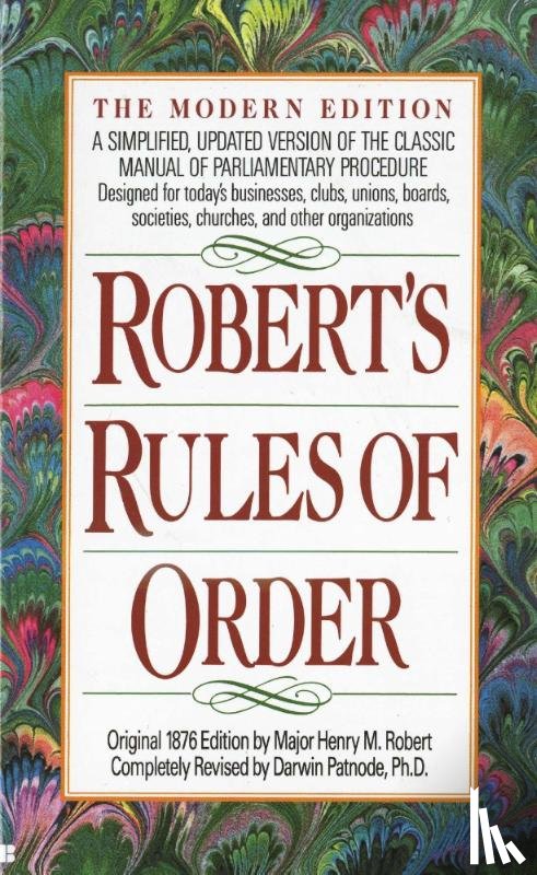 Robert, Henry M. - Robert's Rules of Order