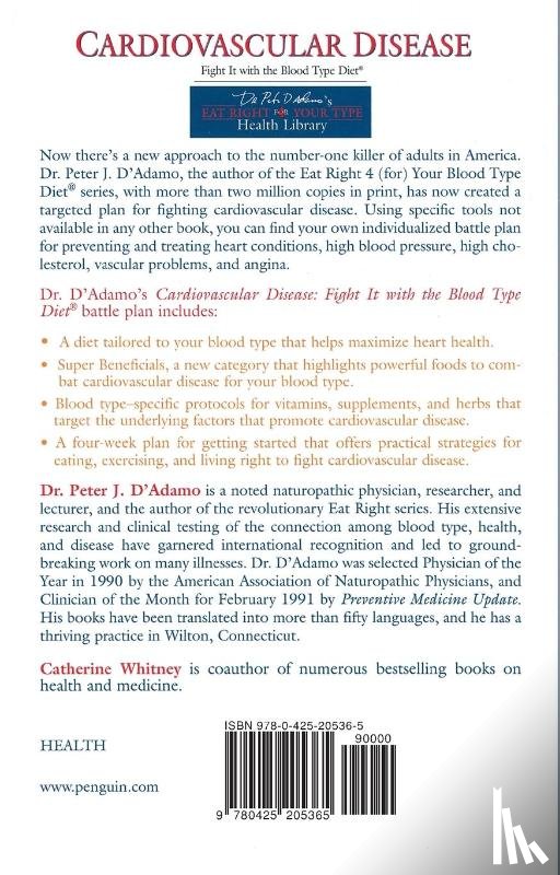 D'Adamo, Dr. Peter J. - Cardiovascular Disease
