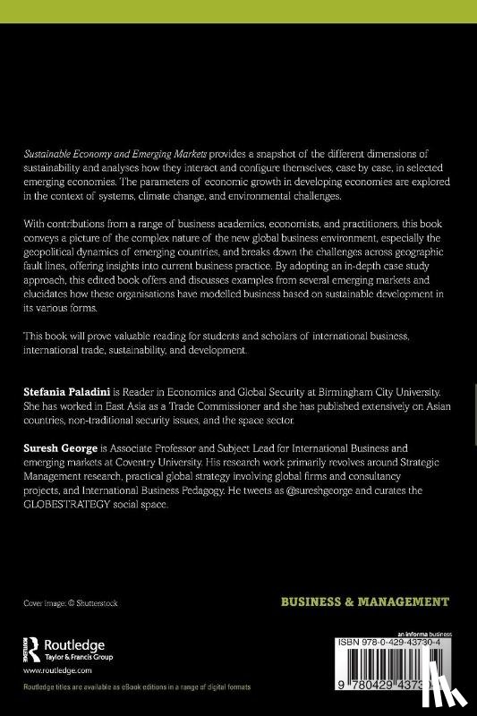  - Sustainable Economy and Emerging Markets