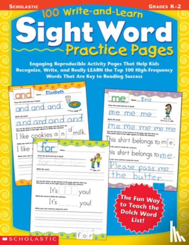 Teaching Resources, Scholastic - 100 WRITE-AND-LEARN SIGHT WORD