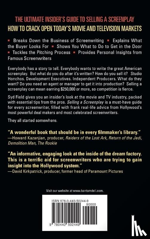 Field, Syd - Selling a Screenplay