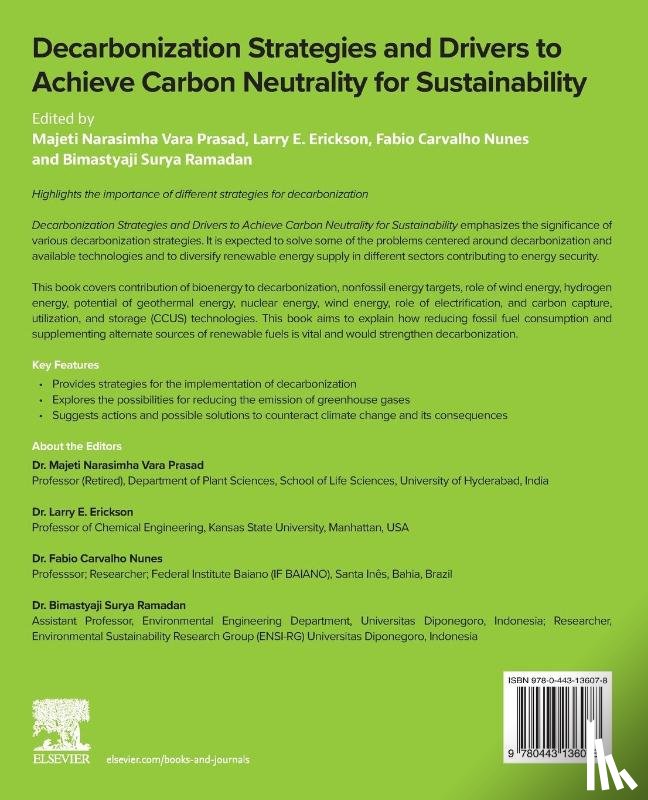  - Decarbonization Strategies and Drivers to Achieve Carbon Neutrality for Sustainability