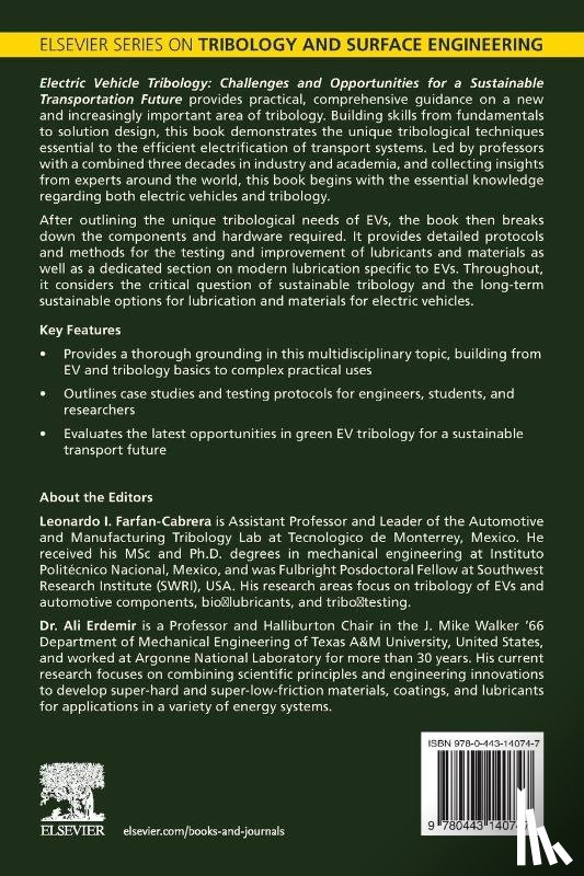  - Electric Vehicle Tribology