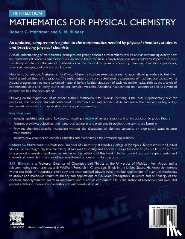 Mortimer, Robert G. (Professor Emeritus of Chemistry, Blinder, S.M. (Professor Emeritus - Mathematics for Physical Chemistry