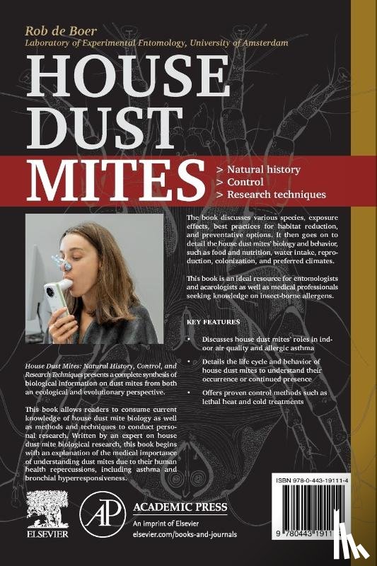 de Boer, Rob (Entomological Researcher and Retired Professor - House Dust Mites