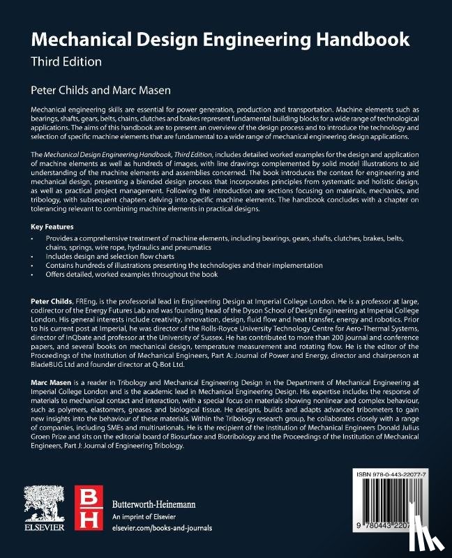 Childs, Peter, Masen, Marc (Reader in Tribology and Mechanical Engineering Design - Mechanical Design Engineering Handbook
