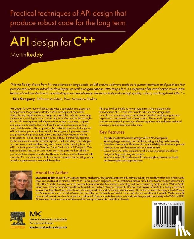 Reddy, Martin (Fellow of the IEEE - API Design for C++