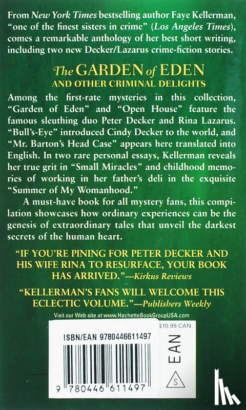 Kellerman, Faye - The Garden of Eden and Other Criminal Delights