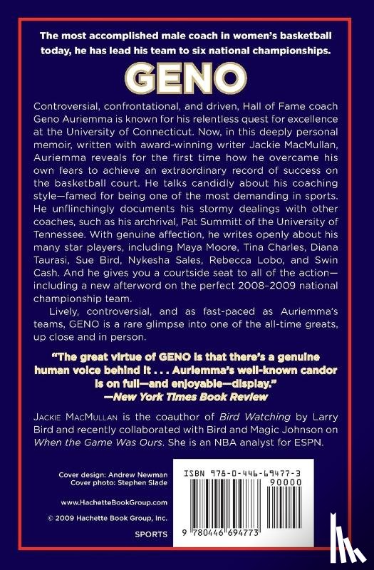 Auriemma, Geno, MacMullan, Jackie - Geno