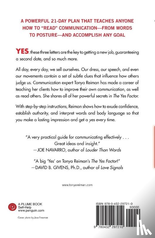 Reiman, Tonya - The Yes Factor
