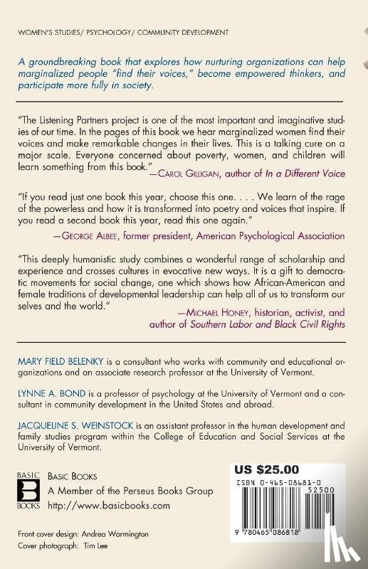 Weinstock, Jacqueline S., Bond, Lynne A., Belenky, Mary Field - A Tradition That Has No Name