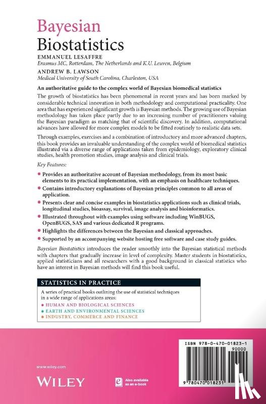 Lesaffre, Emmanuel (The Netherlands & K.U. Leuven, Lawson, Andrew B. (Medical University of South Carolina - Bayesian Biostatistics