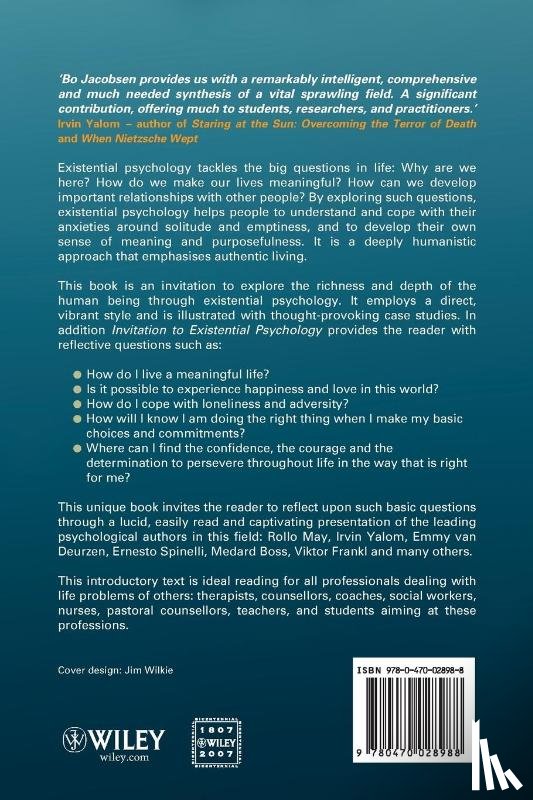 Jacobsen, Bo (The University of Copenhagen) - Invitation to Existential Psychology
