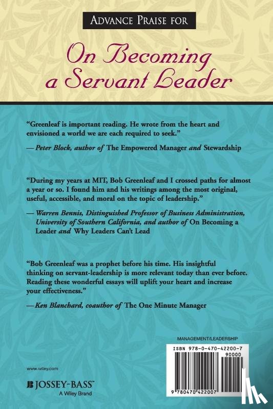  - On Becoming a Servant Leader
