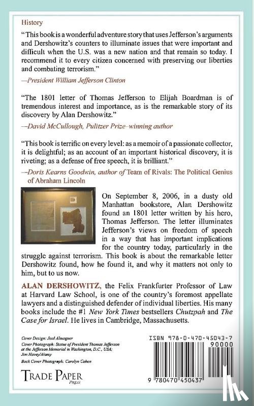 Dershowitz, Alan - Finding Jefferson