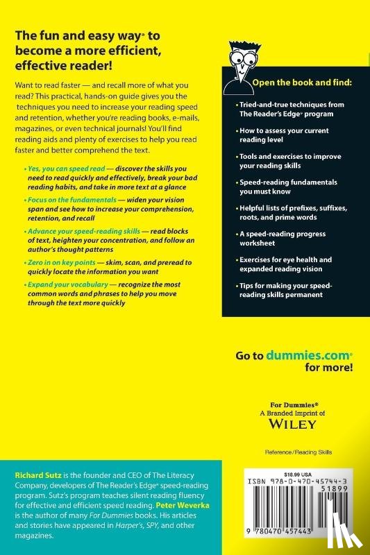 Sutz, Richard - Speed Reading For Dummies