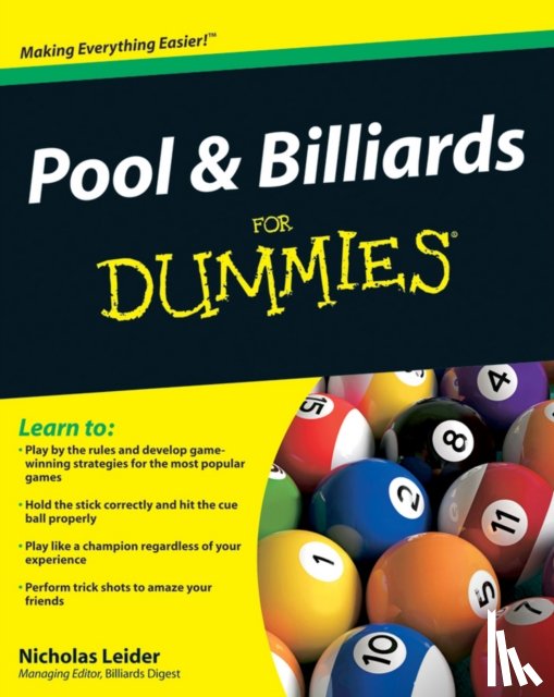 Leider, Nicholas - Pool and Billiards For Dummies