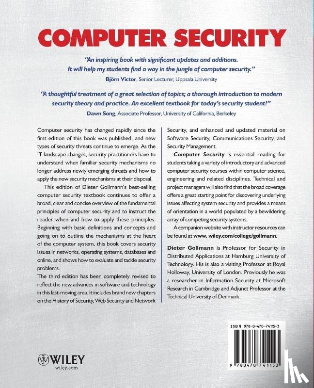 Gollmann, Dieter (Technical University of Hamburg-Harburg) - Computer Security