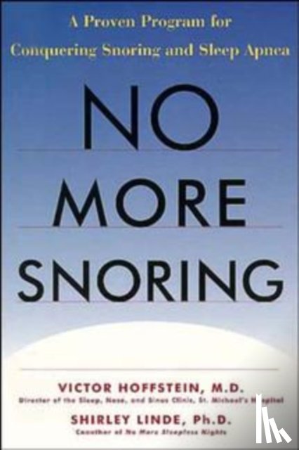 Hoffstein, Victor, Linde, Shirley - No More Snoring