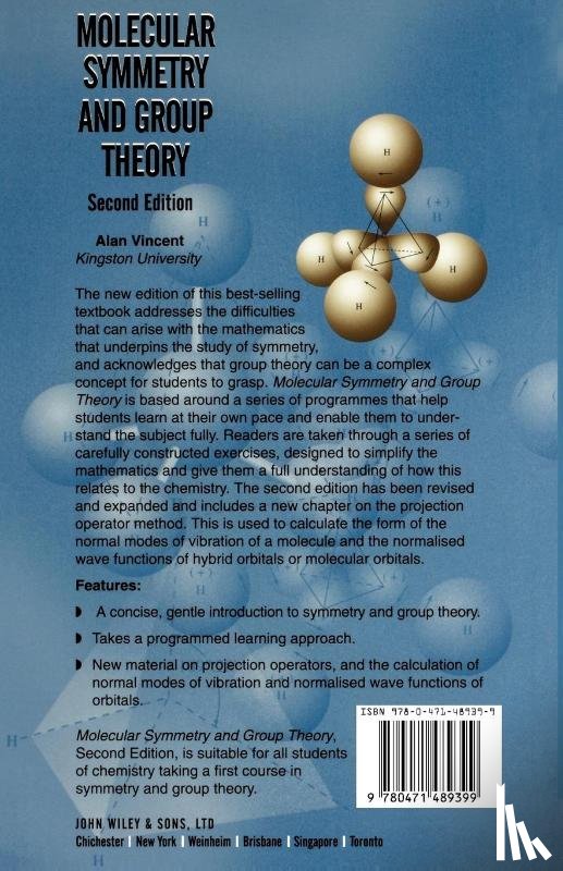 Vincent, Alan (School of Chemical and Pharmaceutical Sciences - Molecular Symmetry and Group Theory