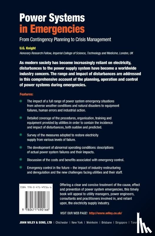 Knight, U. G. (Imperial College of Science - Power Systems in Emergencies