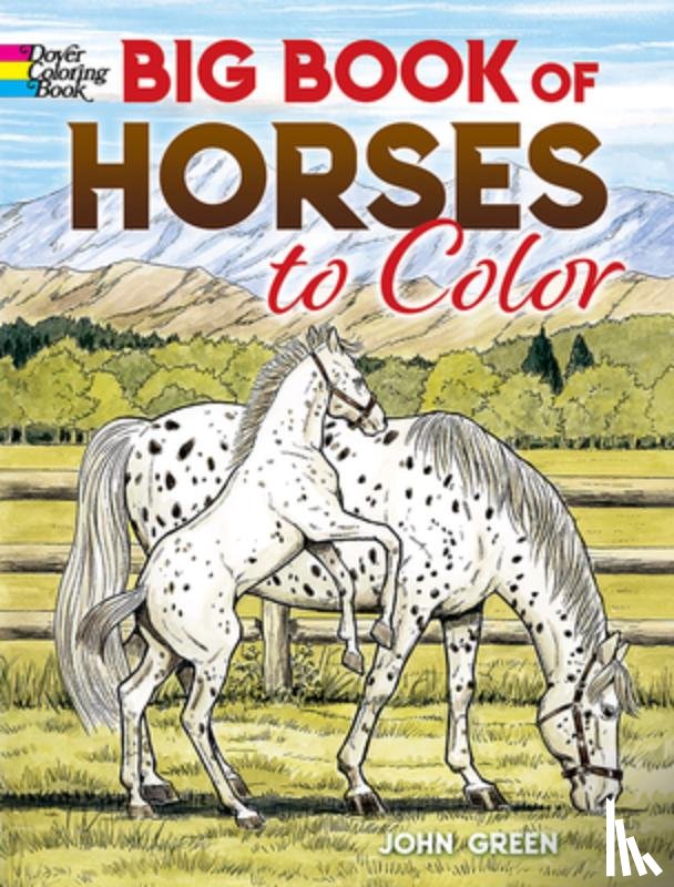 Green, John - Big Book of Horses to Color