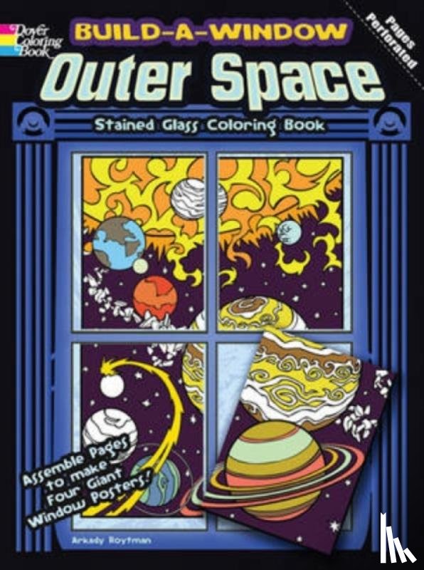 Roytman, Arkady - Build a Window Stained Glass Coloring Book, Outer Space