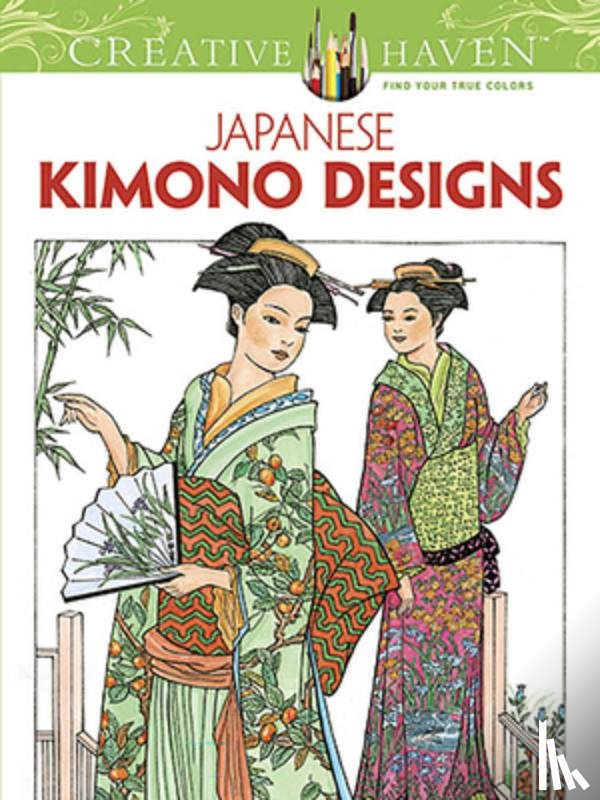 Sun, Ming-Ju - Creative Haven Japanese Kimono Designs Coloring Book