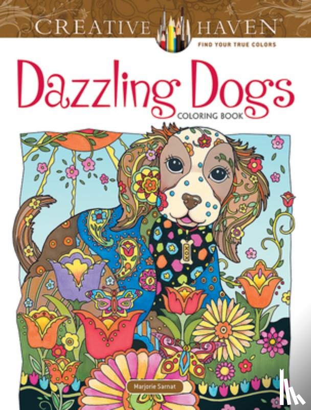 Sarnat, Marjorie - Creative Haven Dazzling Dogs Coloring Book
