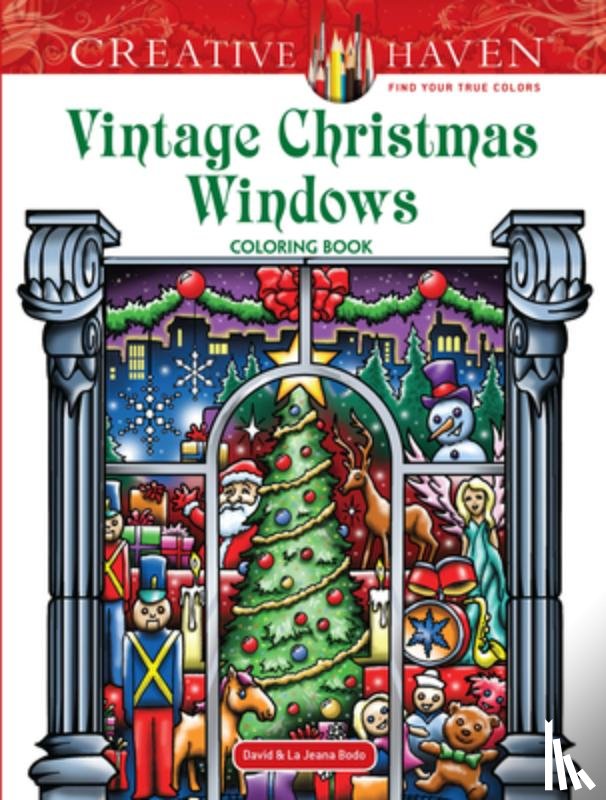 Bodo, David - Creative Haven Vintage Christmas Windows Coloring Book