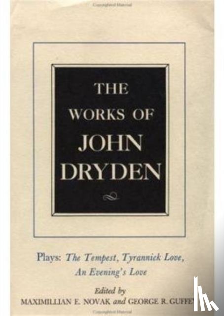 Dryden, John - The Works of John Dryden, Volume X