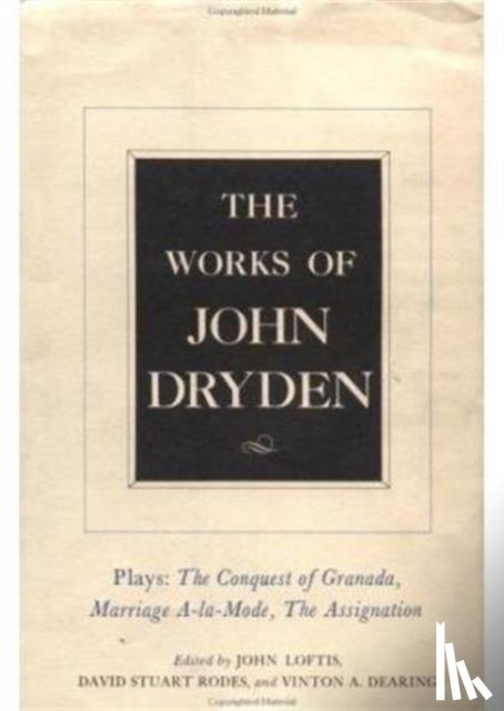 Dryden, John - The Works of John Dryden, Volume XI