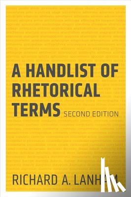Lanham, Richard A. - A Handlist of Rhetorical Terms