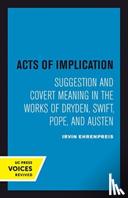 Ehrenpreis, Irvin - Acts of Implication