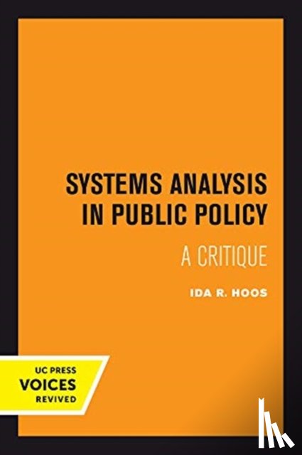 Hoos, Ida R. - Systems Analysis in Public Policy