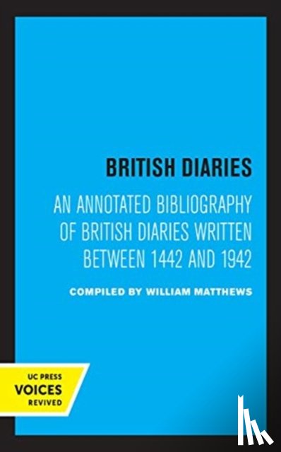Matthews, William - British Diaries