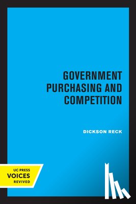 Reck, Dickson - Government Purchasing and Competition