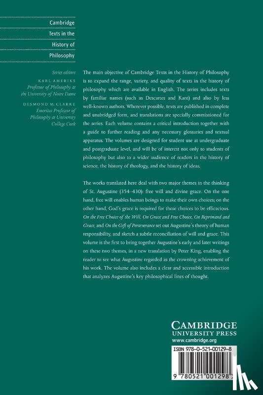 Augustine - Augustine: On the Free Choice of the Will, On Grace and Free Choice, and Other Writings