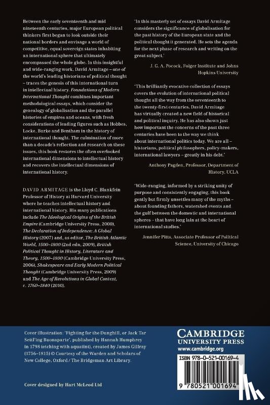 Armitage, David (Professor of History - Foundations of Modern International Thought