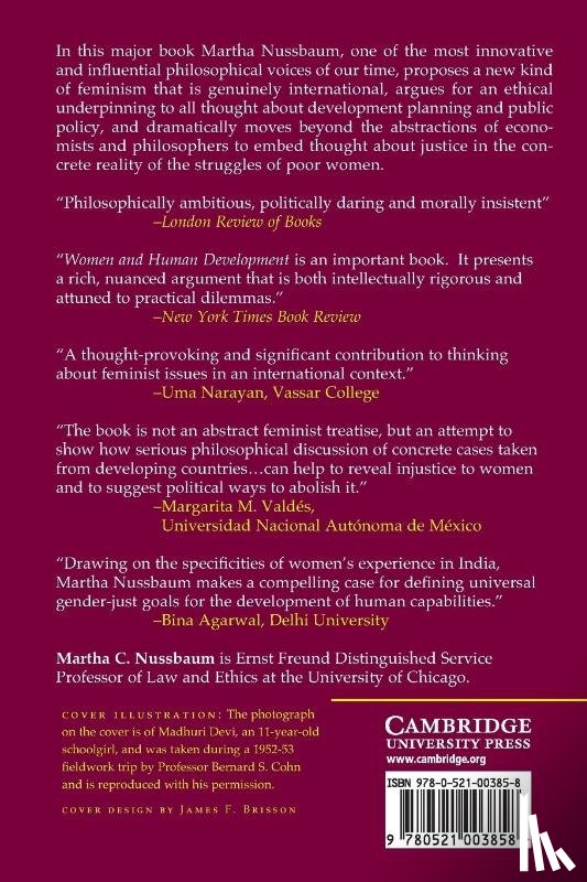 Nussbaum, Martha C. (University of Chicago) - Women and Human Development