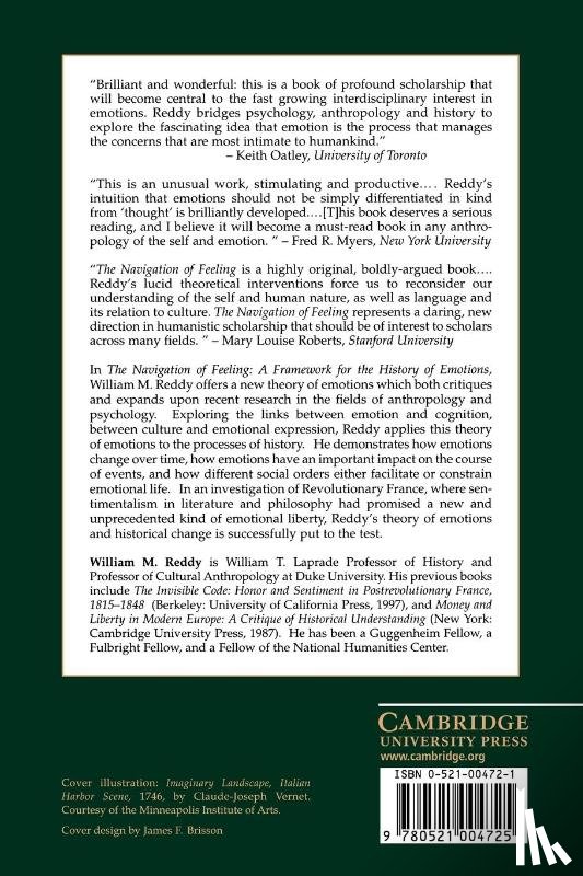 Reddy, William M. (Duke University - The Navigation of Feeling