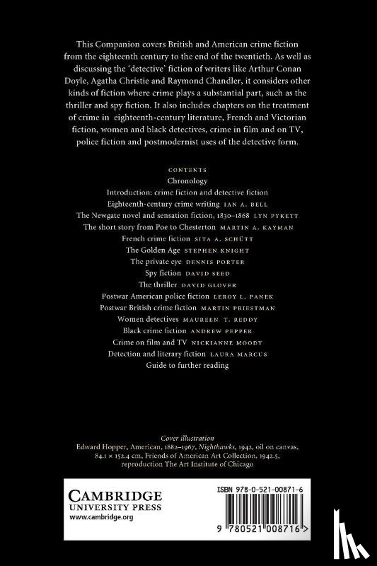  - The Cambridge Companion to Crime Fiction