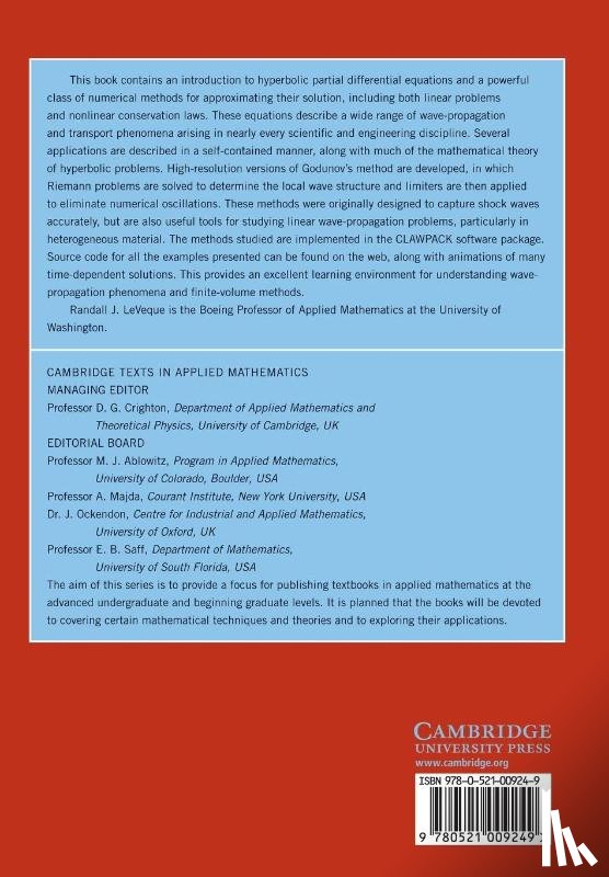 LeVeque, Randall J. (University of Washington) - Finite Volume Methods for Hyperbolic Problems