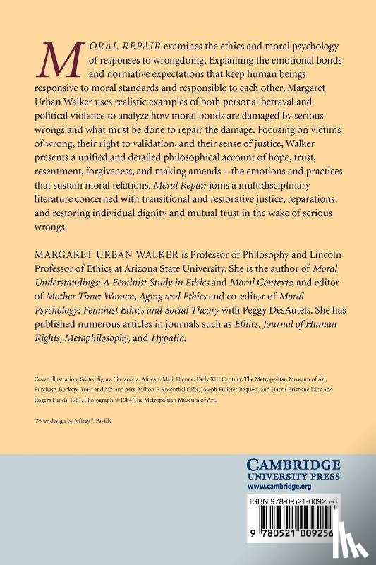Walker, Margaret Urban (Marquette University - Moral Repair