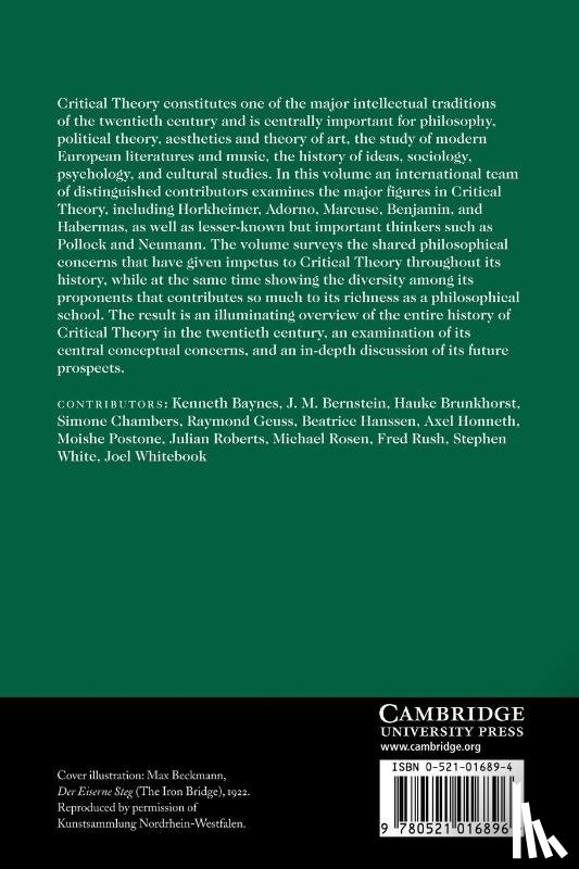  - The Cambridge Companion to Critical Theory