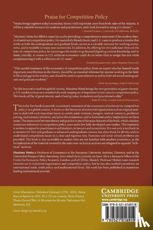 Motta, Massimo (European University Institute - Competition Policy