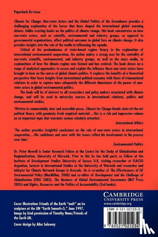 Newell, Peter (University of Sussex) - Climate for Change