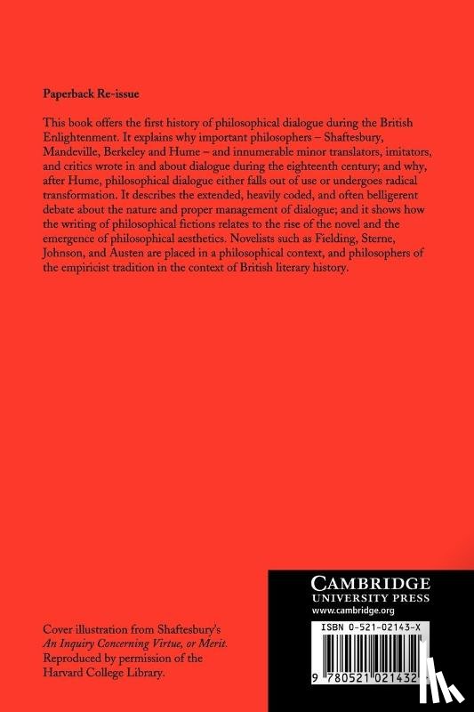 Prince, Michael (Boston University) - Philosophical Dialogue in the British Enlightenment